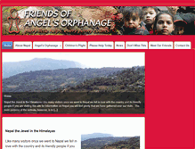 Tablet Screenshot of angelsorphanage.com
